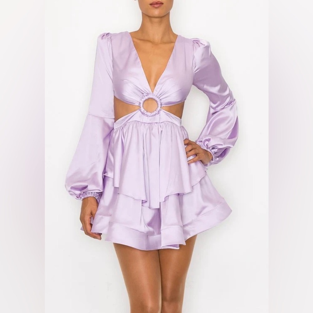 Miss circle satin luxury mini